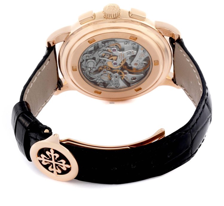Patek Philippe Chronograph Complications Chronograph Rose Gold Mens Watch 5070r Box Papers