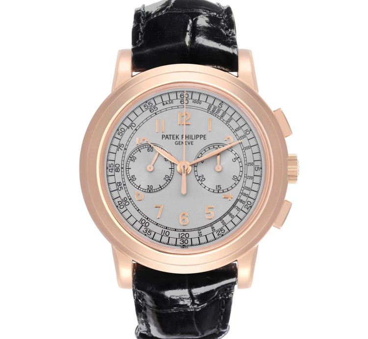 Patek Philippe Chronograph Complications Chronograph Rose Gold Mens Watch 5070r Box Papers