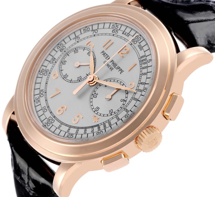 Patek Philippe Chronograph Complications Chronograph Rose Gold Mens Watch 5070r Box Papers