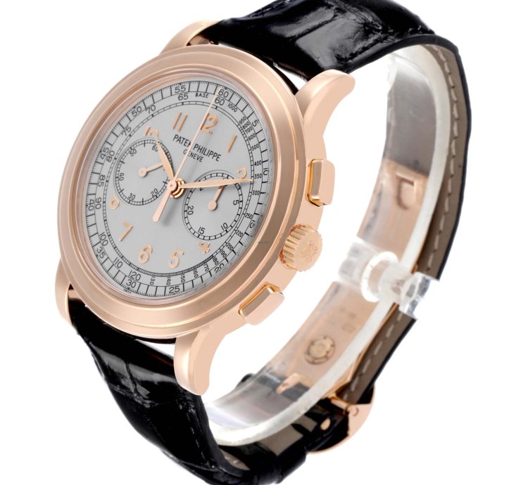 Patek Philippe Chronograph Complications Chronograph Rose Gold Mens Watch 5070r Box Papers