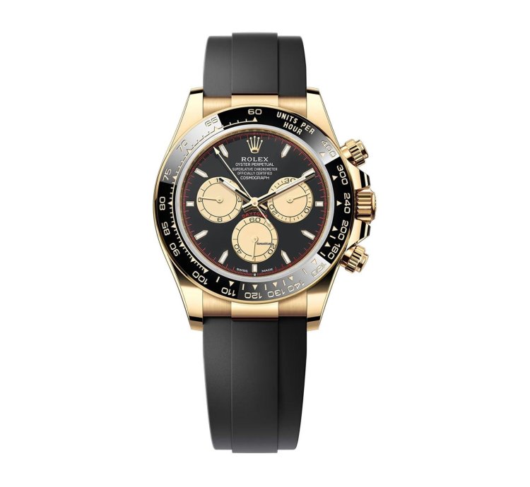 Rolex Daytona 40mm 18k Yg Ceramic Bezel Paul Newman Dial Oysterflex New Caliber