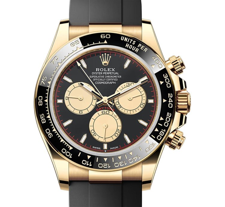 Rolex Daytona 40mm 18k Yg Ceramic Bezel Paul Newman Dial Oysterflex New Caliber