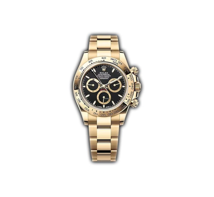 Rolex Daytona 40mm 18kt Yellow Gold Black Dial On Gold Bracelet New Caliber 4131