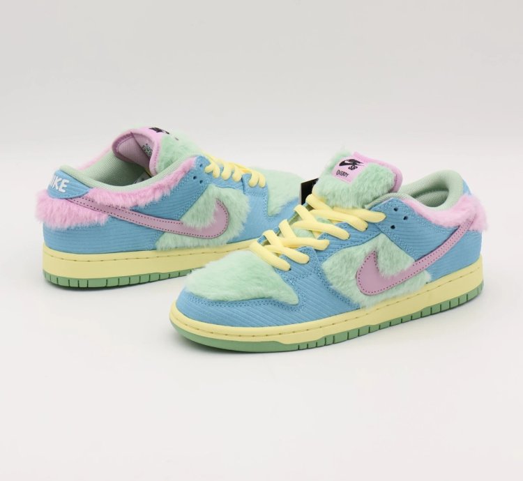 Fn6040-400 Verdy Nike Sb Dunk Low Pro Visty Blue Gaze And Enamel Green