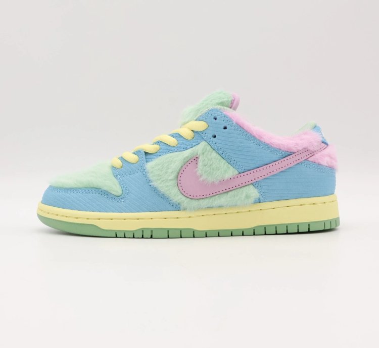 Fn6040-400 Verdy Nike Sb Dunk Low Pro Visty Blue Gaze And Enamel Green