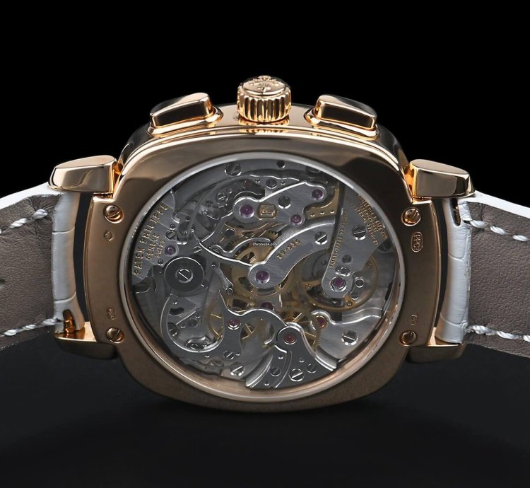 Patek Philippe Chronograph Complications Manual Winding Rose Gold Chronograph Black 35 39mm Box Papers 7071r-010