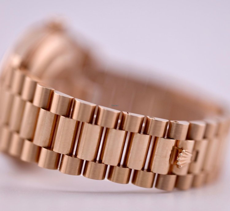 Rolex Day-date 40 2023 Day Date 40 Rbr Rose Gold Chocolate Baguette Dial Rbr 228345rbr