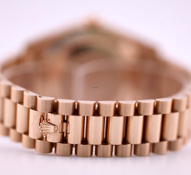Rolex Day-date 40 2023 Day Date 40 Rbr Rose Gold Chocolate Baguette Dial Rbr 228345rbr