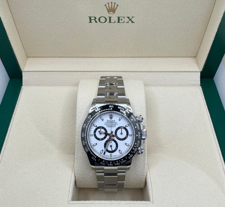 Rolex Daytona 40mm Ceramic Bezel White Dial 116500ln 2023 New