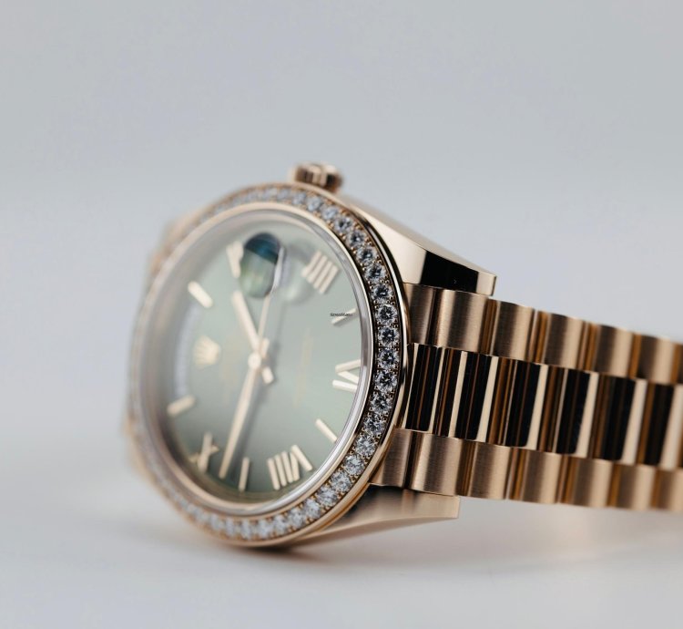 Rolex Day-date 40 2023 Day Date 40 Rbr Rose Gold Olive 228345rbr
