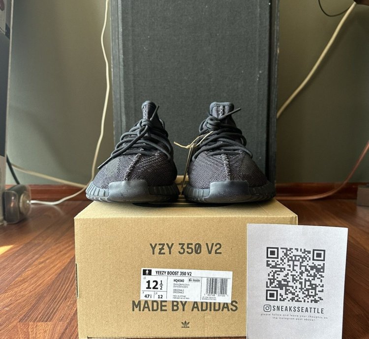 Adidas Yeezy Boost 350 V2 Onyx Size 12 5m Hq4540