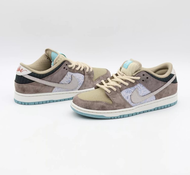 Fz3129-200 Nike Sb Dunk Low Pro Big Money Savings Brown White Grey Aqua