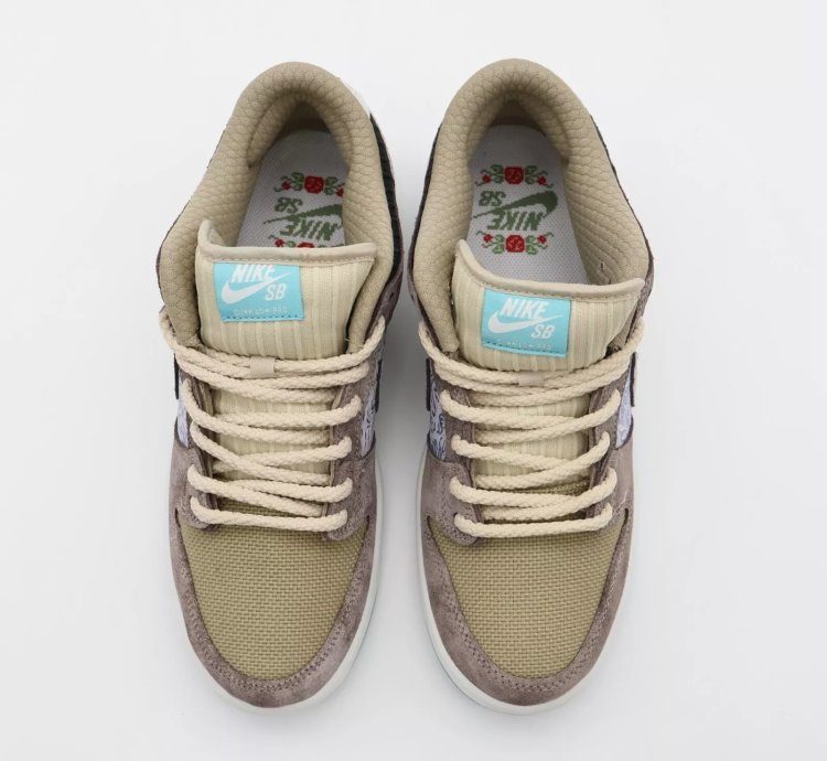 Fz3129-200 Nike Sb Dunk Low Pro Big Money Savings Brown White Grey Aqua