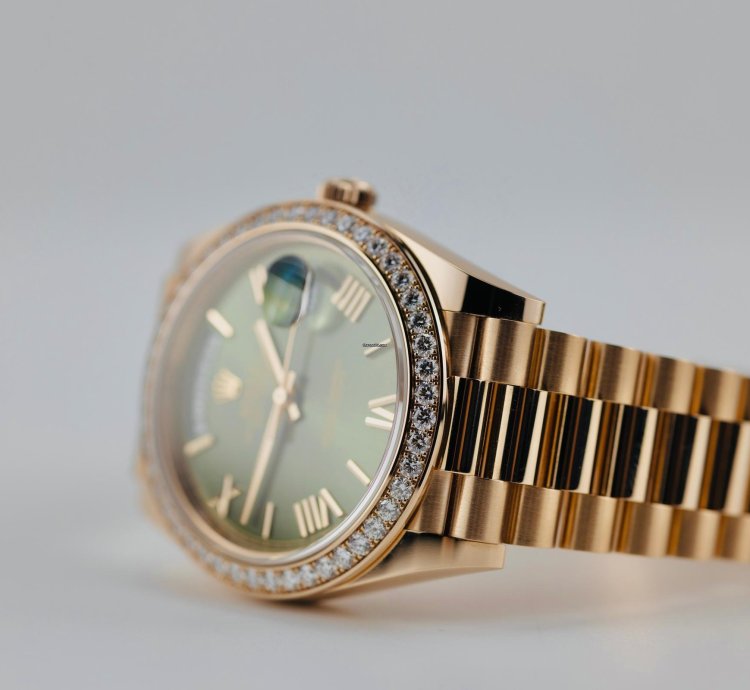 Rolex Day-date 40 2023 Day Date 40 Rbr Rose Gold Olive Anniversary Dial 228345rbr