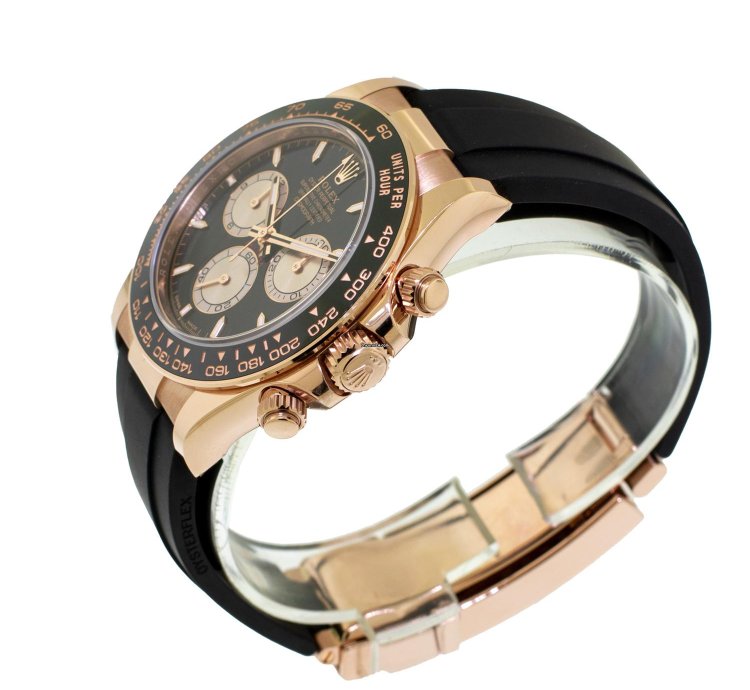 Rolex Daytona 40mm Everose Gold Black Dial Black Bezel 126515