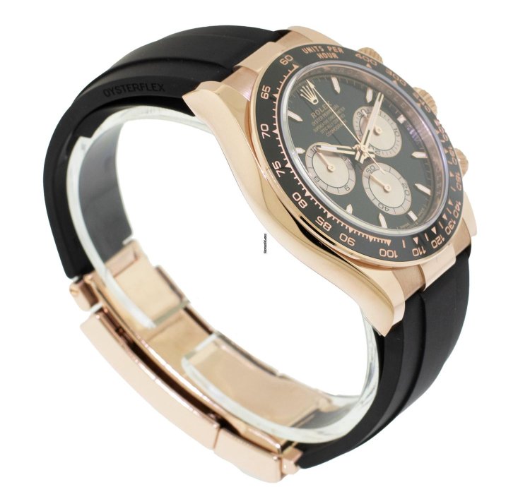 Rolex Daytona 40mm Everose Gold Black Dial Black Bezel 126515
