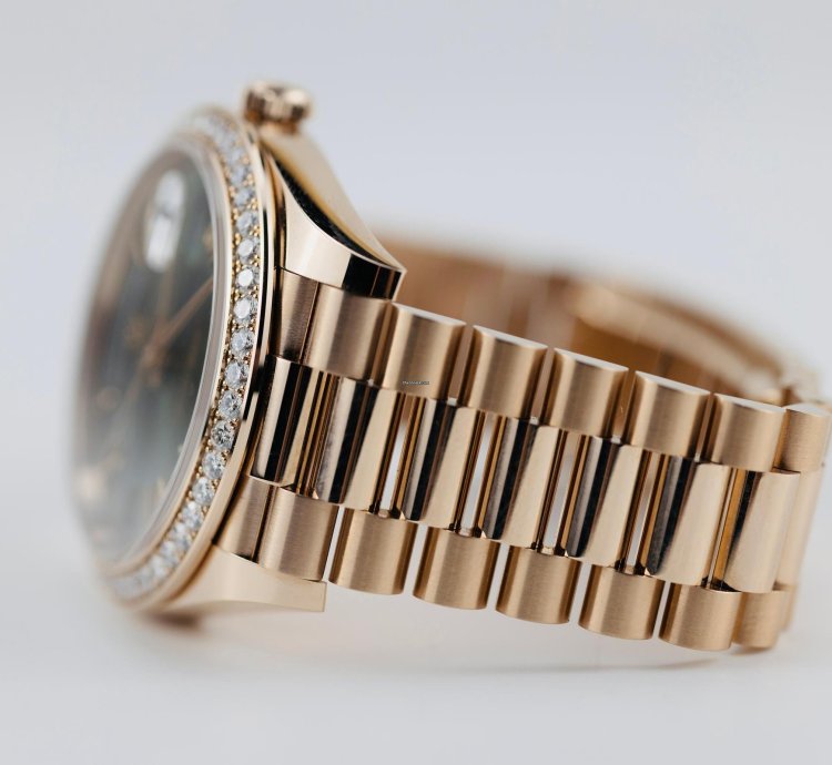 Rolex Day-date 40 2023 Day Date 40 Rbr Rose Gold Olive Anniversary Dial 228345rbr