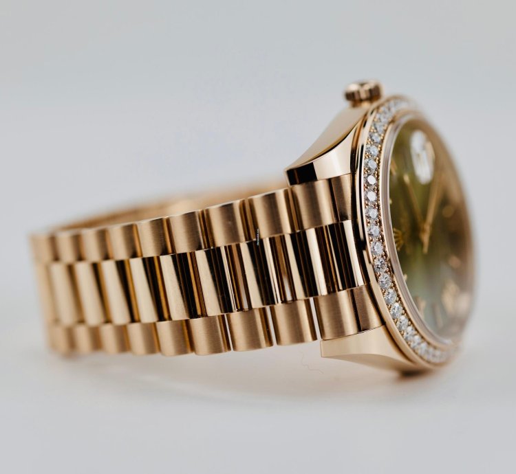 Rolex Day-date 40 2023 Day Date 40 Rbr Rose Gold Olive Anniversary Dial 228345rbr