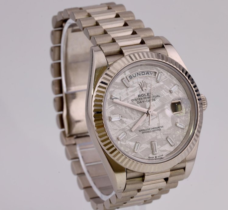 Rolex Day-date 40 2023 Day Date 40 White Gold Meteorite 228239