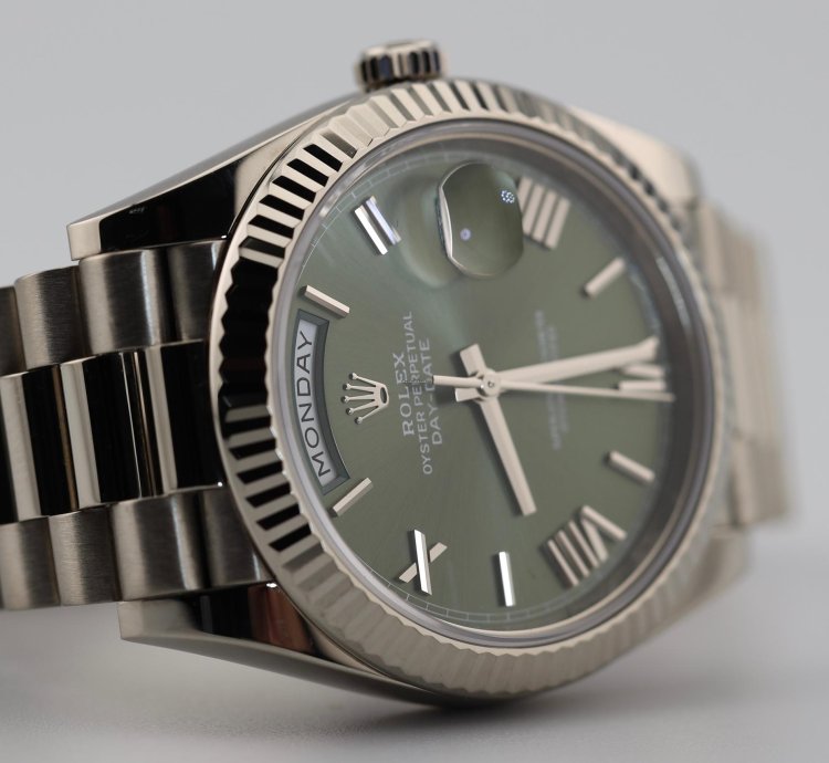 Rolex Day-date 40 2023 Day Date 40 White Gold Olive 228239