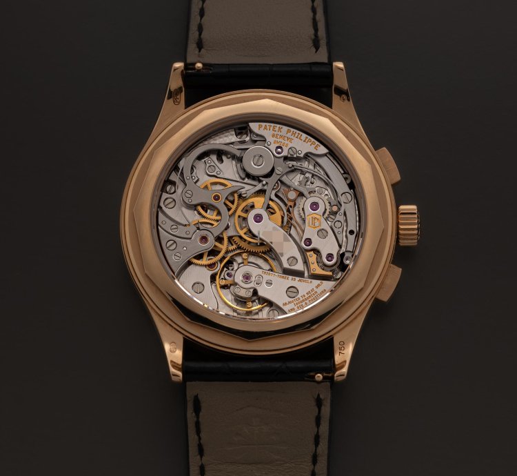Patek Philippe Chronograph In Rose Gold With Black Dial And Breguet Numerals