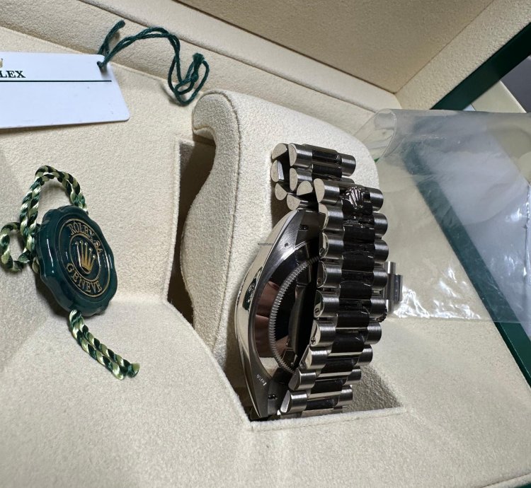 Rolex Day-date 40 2023 Day Date White Gold With Slate Silver Dial