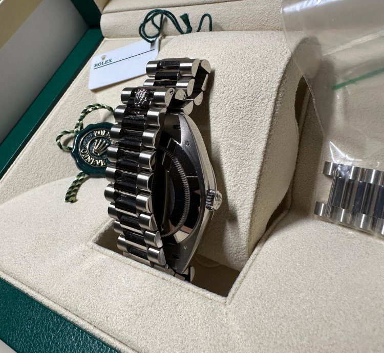 Rolex Day-date 40 2023 Day Date White Gold With Slate Silver Dial