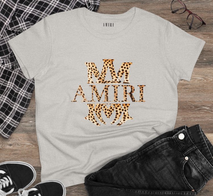 Amiri Ma Logo Womens Shirt Softstyle Ash Tee S To 2xl