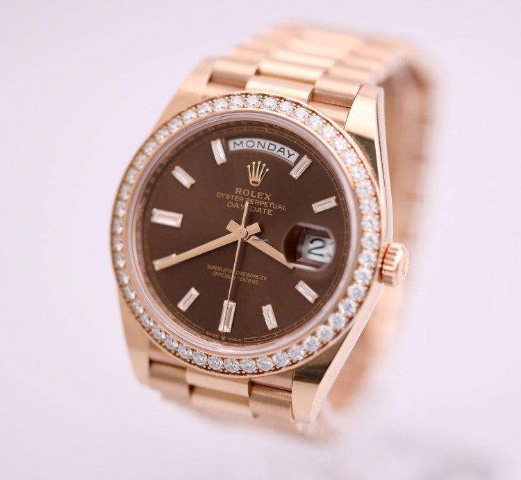 Rolex Day-date 40 2023 Day-date 40 Rbr Chocolate Baguette Dial 228345rbr