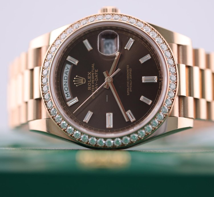 Rolex Day-date 40 2023 Day-date 40 Rbr Chocolate Baguette Dial 228345rbr
