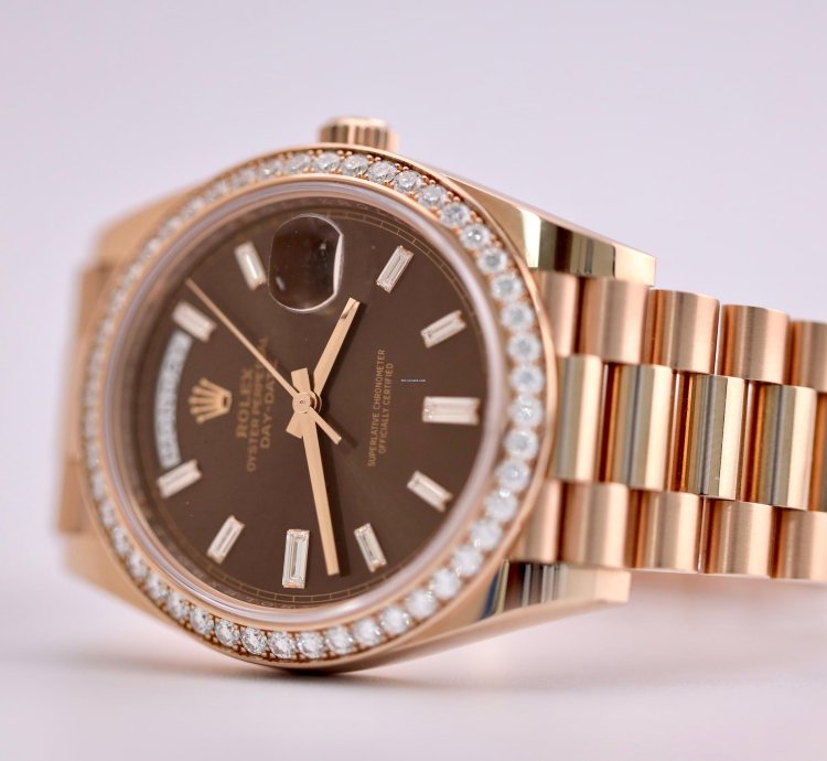 Rolex Day-date 40 2023 Day-date 40 Rbr Chocolate Baguette Dial 228345rbr