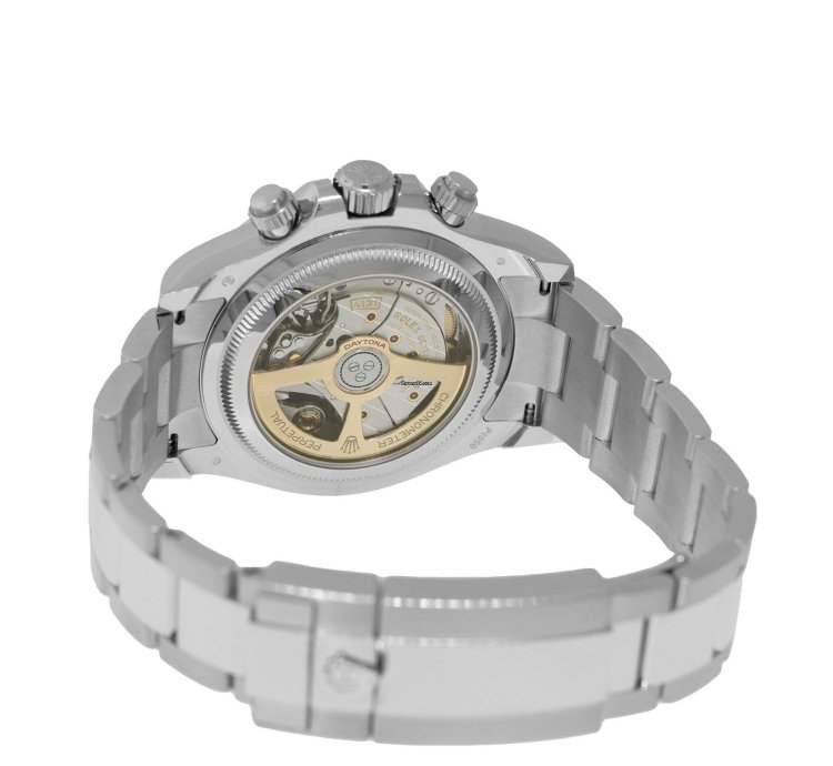 Rolex Daytona 40mm Platinum Ice Blue Index Dial Brown Bezel 126506