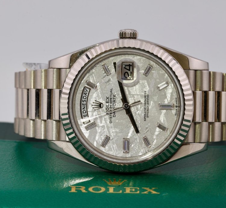Rolex Day-date 40 2023 Day-date 40 White Gold Metiorite Dial 228239