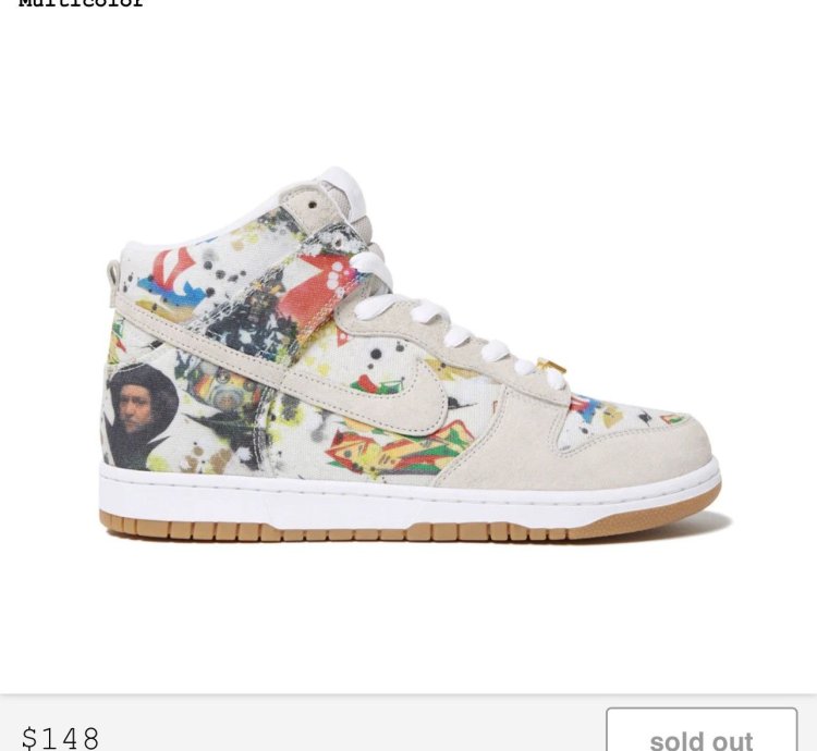 Supreme Rammellzee Nike Sb Dunk High