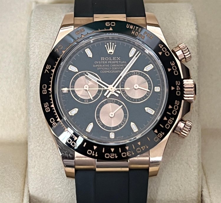 Rolex Daytona 40mm Rose Gold Black Dial 116515ln
