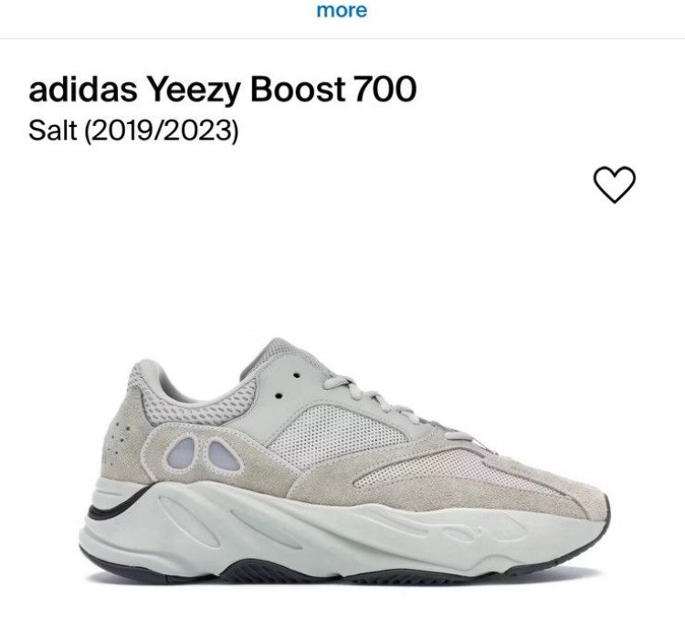 Adidas Yeezy Boost 700 Salt 2019 2023