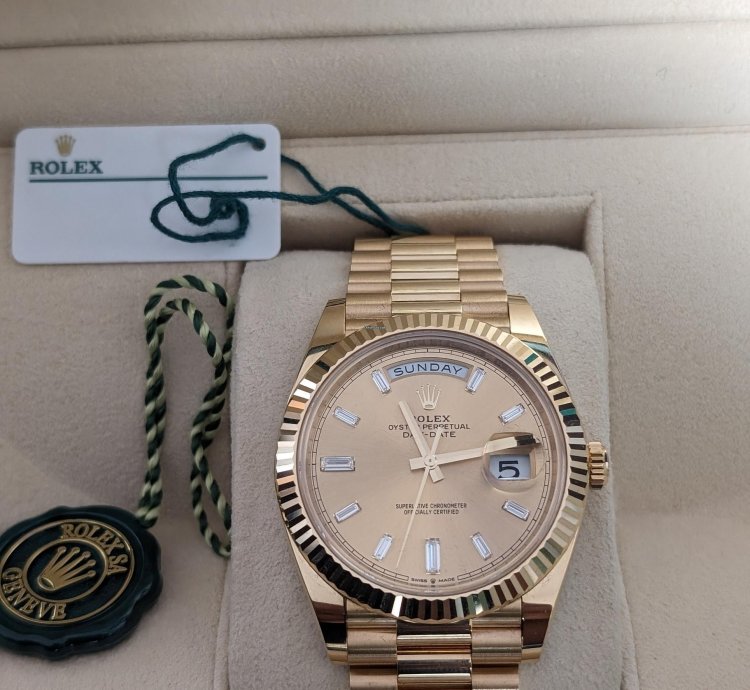Rolex Day-date 40 2023 Full Set Box Papers And Both Tags