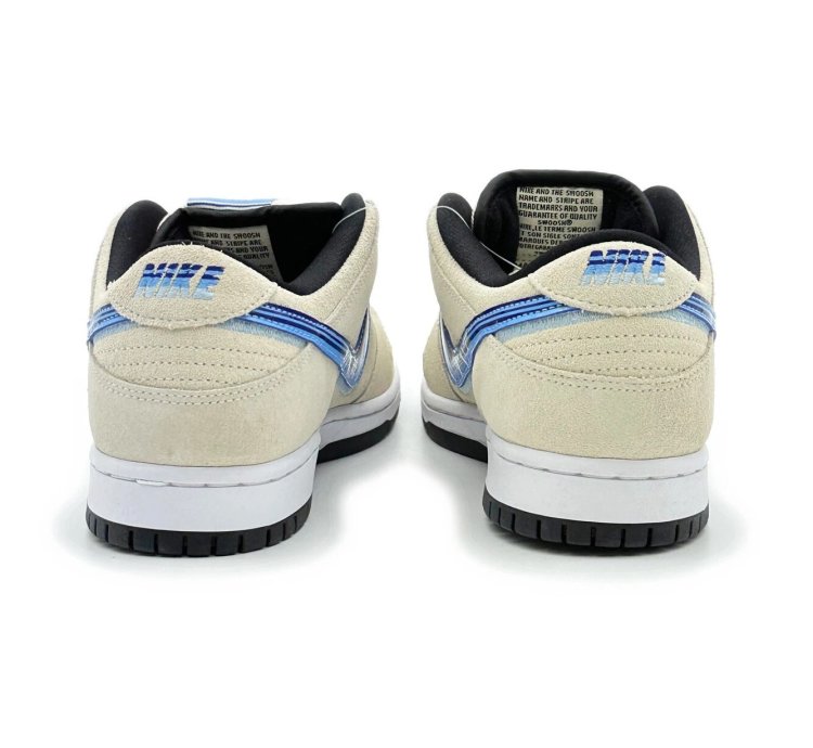 Ct6688-200 Nike Sb Dunk Low Light Cream Truck It White Blue Black