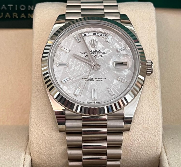 Rolex Day-date 40 2023 Rolex Day-date Meteorite President 18k White Gold 40mm 228239