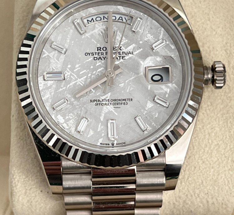 Rolex Day-date 40 2023 Rolex Day-date Meteorite President 18k White Gold 40mm 228239