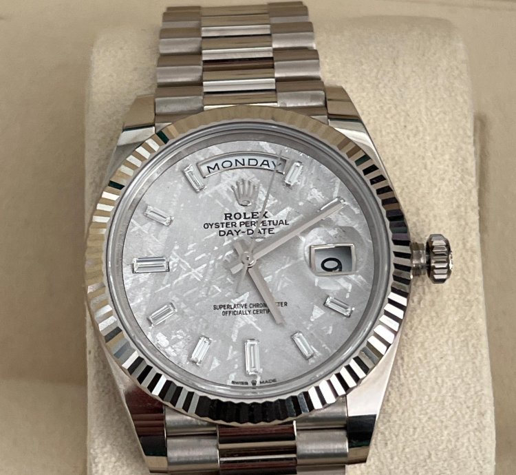 Rolex Day-date 40 2023 Rolex Day-date Meteorite President 18k White Gold 40mm 228239