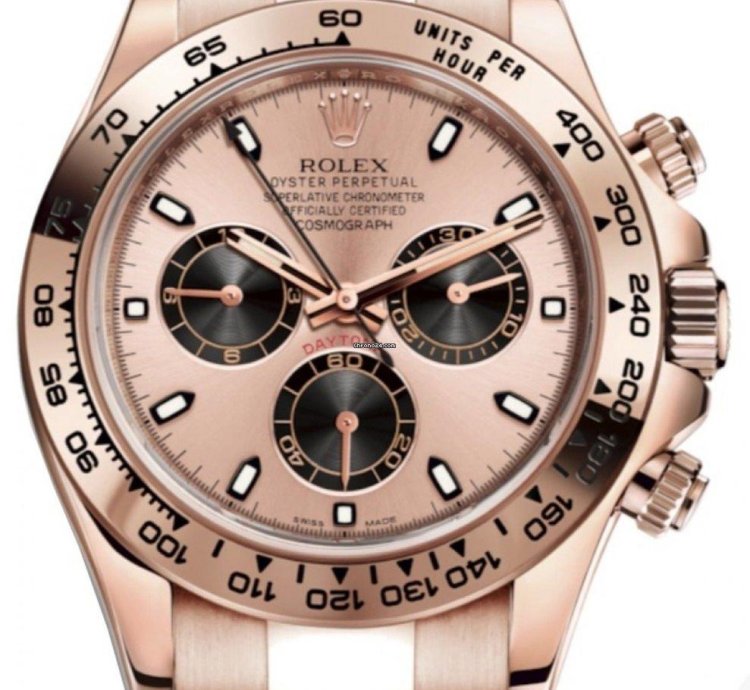 Rolex Daytona 40mm Rose Gold Pink Dial 116505