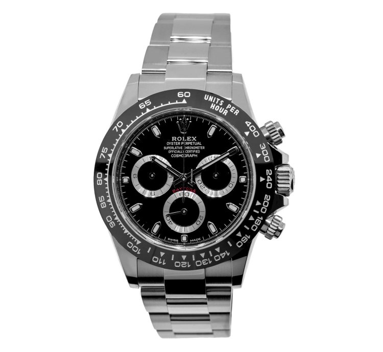 Rolex Daytona 40mm Stainless Steel Black Dial Bezel 116500