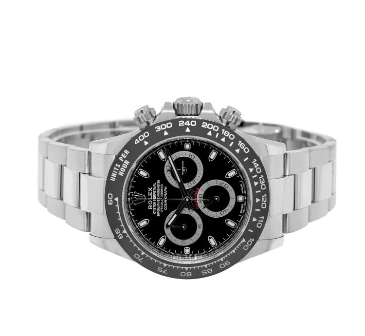 Rolex Daytona 40mm Stainless Steel Black Dial Bezel 116500