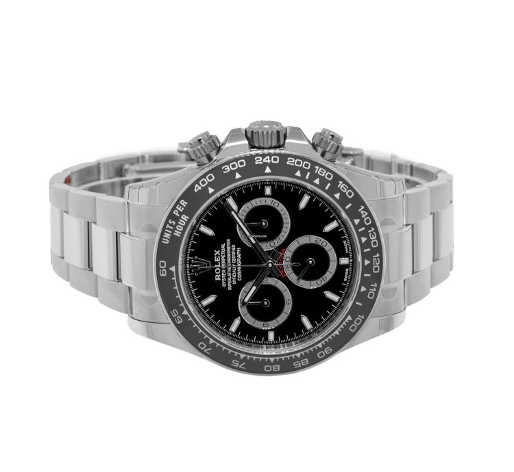 Rolex Daytona 40mm Stainless Steel Black Dial Black Bezel 126500
