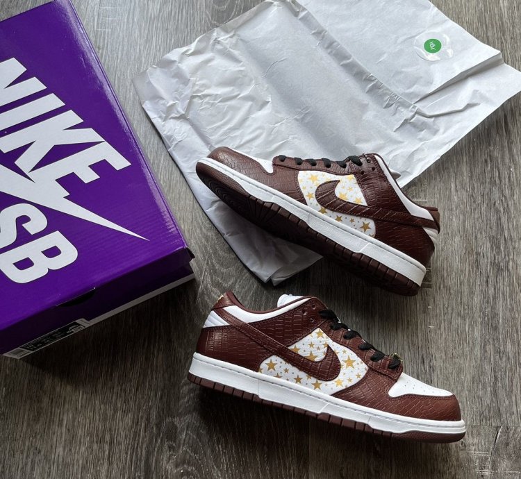 Supreme Sb Dunk Low Barkroot Brown - Us 10