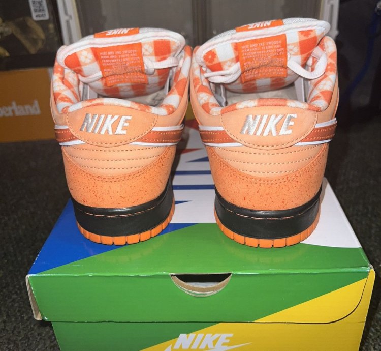 Size 10 - Nike Sb Dunk Concepts Orange Lobster Dunk