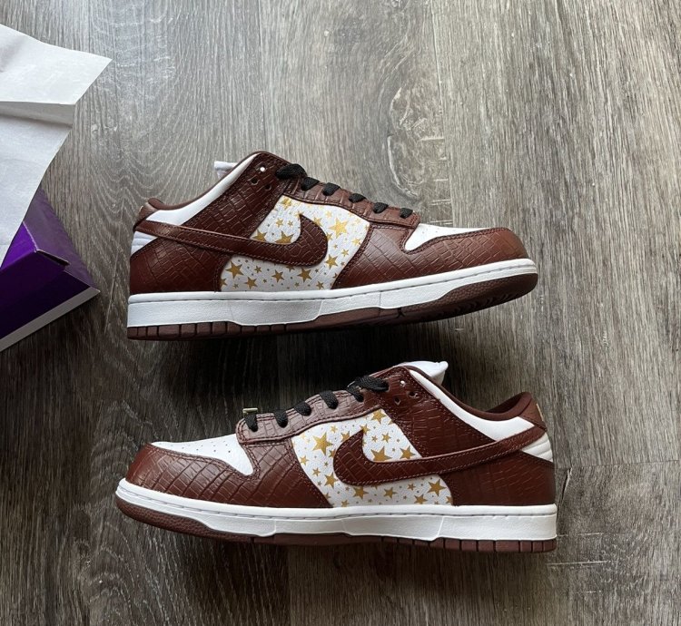 Supreme Sb Dunk Low Barkroot Brown - Us 10