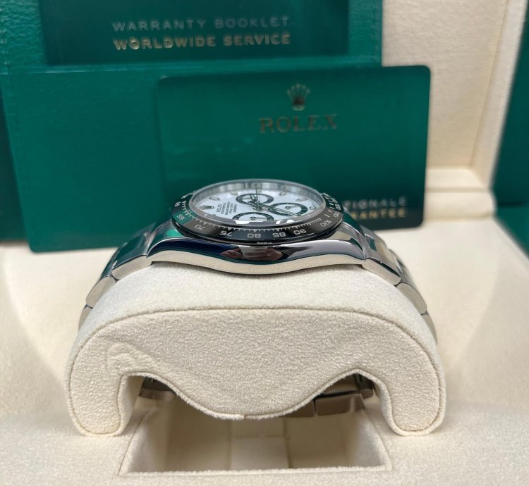 Rolex Daytona 40mm Stainless Steel White Panda Index Dial Ceramic Bezel 116500ln