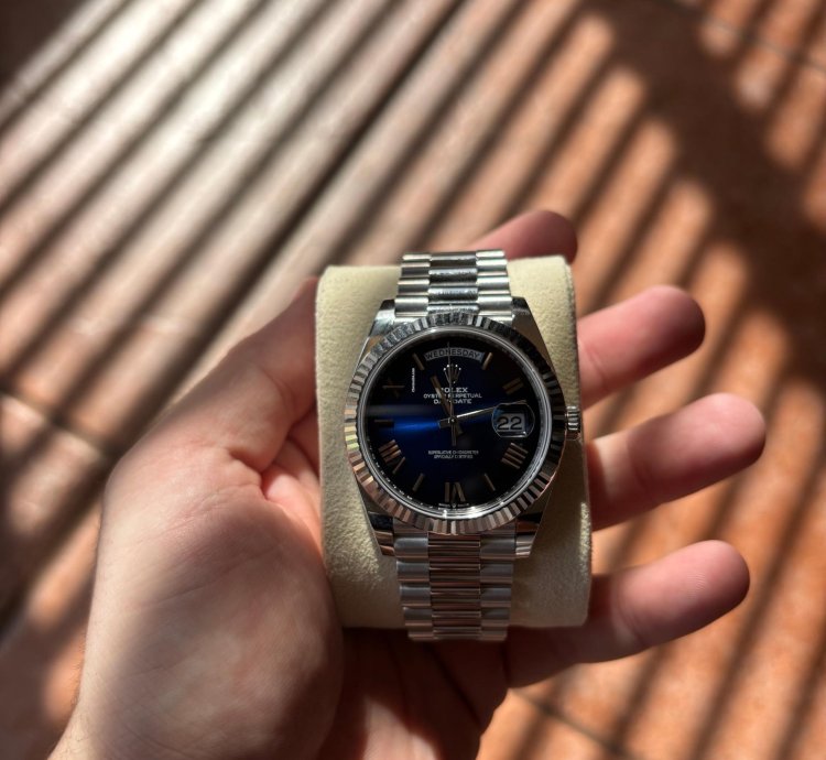Rolex Day-date 40 2024 Rolex Daydate Ombre Dial In Platinum